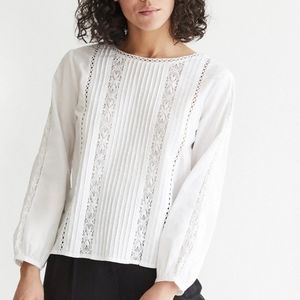 VETTA Capsule Lace Button Up Blouse